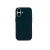 Накладка из эко-кожи Kzdoo Noble Collection совместимая с iPhone 16 Plus черная