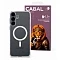 Противоударная накладка Cabal Premium Clear Case c MagSafe для Samsung Galaxy S25 FE прозрачная