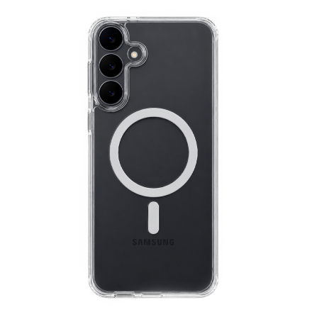 Противоударная накладка Cabal Premium Clear Case c MagSafe для Samsung Galaxy S25 FE прозрачная