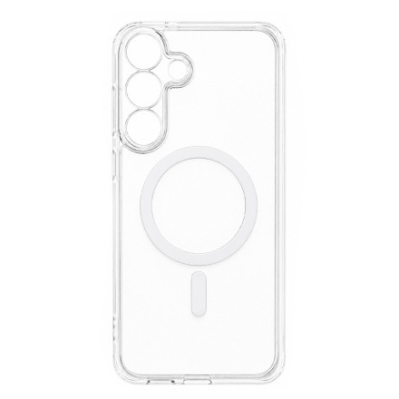 Противоударная накладка Cabal Premium Clear Case c MagSafe для Samsung Galaxy S25 FE прозрачная