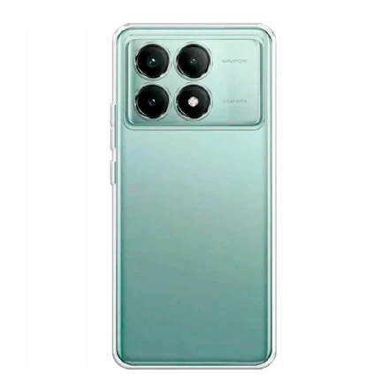 Силиконовая накладка Partner совместимая с ПОКО X6 Pro прозрачная