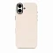 Накладка из эко-кожи Kzdoo Mag Noble Collection совместимая с iPhone 16 Plus белая