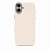 Накладка из эко-кожи Kzdoo Mag Noble Collection совместимая с iPhone 16 Plus белая