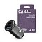 Автомобильное зарядное устройство Cabal Premium CP-CCH-383 38W PD + QC3.0 черная