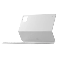 Чехол-клавиатура Keyboard совместимая с Ксиаоми Pad 7/7Pro/8/8 Pro/Poco Pad X1 белая (РУ/Англ раскладка) EAC