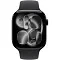 Apple Watch Series 11, 42 мм, корпус из алюминия цвета «чёрная смола», спортивный ремешок цвета «черный» S/M (MEW04)