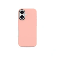 Накладка из эко-кожи Kzdoo Mag Noble Collection совместимая с iPhone 16 Plus розовая