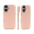 Накладка из эко-кожи Kzdoo Mag Noble Collection совместимая с iPhone 16 Plus розовая