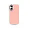Накладка из эко-кожи Kzdoo Mag Noble Collection совместимая с iPhone 16 Plus розовая