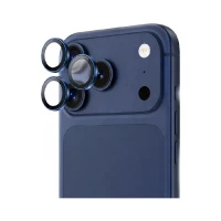 Защитное стекло на камеру WIWU Titan совместимое с iPhone 17 Pro/17 Pro Max Dark Blue (синее)