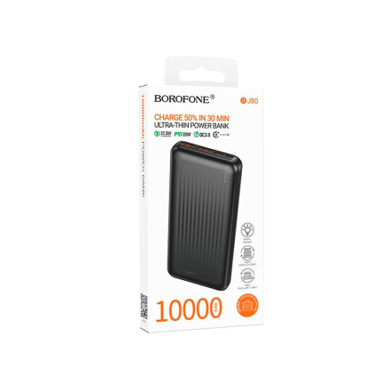Внешний аккумулятор Borofone BJ80 10000 mAh черный