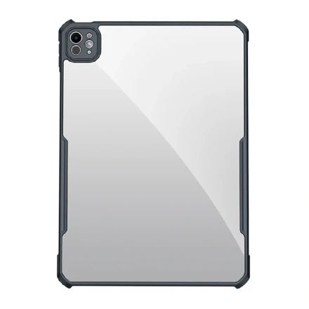 Противоударная накладка Xundd совместимый с iPad Pro 11" (2024) прозрачный с черными бортами