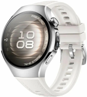 Умные часы  Huawei Watch 5 42 mm стальной/белый ремешок EAC