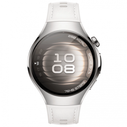 Умные часы  Huawei Watch 5 42 mm стальной/белый ремешок EAC