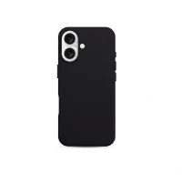 Накладка из эко-кожи Kzdoo Mag Noble Collection совместимая с iPhone 16 Plus черная