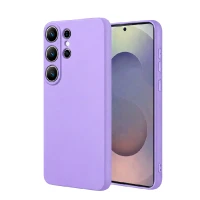 Накладка Silicone Case совместимая с Samsung S26 Ultra (SC) лавандовая