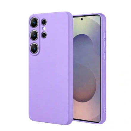 Накладка Silicone Case совместимая с Samsung S26 Ultra (SC) лавандовая