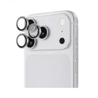 Защитное стекло на камеру WIWU Titan совместимое с iPhone 17 Pro/17 Pro Max Silver (серебро)