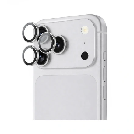 Защитное стекло на камеру WIWU Titan совместимое с iPhone 17 Pro/17 Pro Max Silver (серебро)