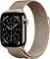 Apple Watch Series 11, 42 мм, корпус из титана цвета «золотой», миланский браслет золотого цвета (MF8Y4)