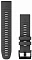 Силиконовый ремешок для Garmin Fenix 8 47mm Quickfit 22 mm (Graphite) (010-13392-07)