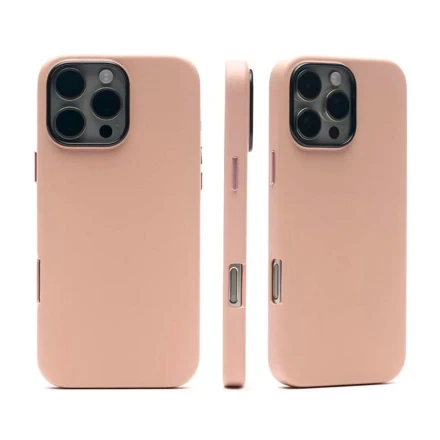 Накладка из эко-кожи Kzdoo Mag Noble Collection совместимая с iPhone 16 Pro пустынная