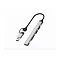 Хаб Type-C WIWU ZOLO 5 in 1 USB-C/USB-A Hub (Wi-Hb003) Grey (серый)