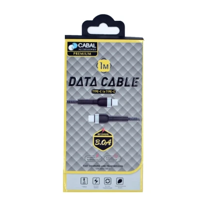Кабель Cabal Premium Type-C/Type-C (CP-DCB-1321) 3A черный