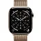 Apple Watch Series 11, 46 мм, корпус из титана цвета «золотой», миланский браслет золотого цвета M/L (MFD84)
