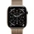 Apple Watch Series 11, 46 мм, корпус из титана цвета «золотой», миланский браслет золотого цвета M/L (MFD84)