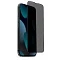 Конфеденциальное защитное стекло для iPhone 15 Pro/16/15 полноэкранное в техпаке