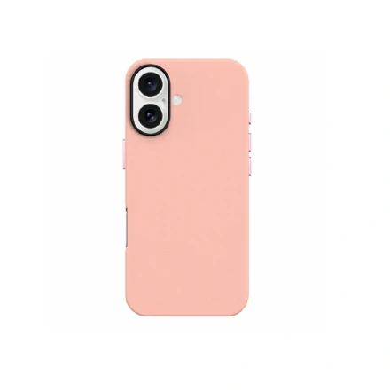 Накладка из эко-кожи Kzdoo Mag Noble Collection совместимая с iPhone 16 розовая