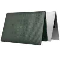 Пластиковый чехол Wiwu iKavlar совместимый с MacBook Air 13.3" 2018-2021 (Dark Green)