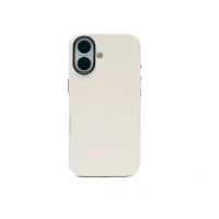Накладка из эко-кожи Kzdoo Mag Noble Collection совместимая с iPhone 16 белая