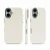 Накладка из эко-кожи Kzdoo Mag Noble Collection совместимая с iPhone 16 белая
