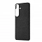 Кевларовая накладка Monocarbon Case с MagSafe совместимая с Samsung Galaxy S26 Plus черная