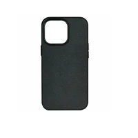Накладка из эко-кожи Kzdoo Mag Noble Collection совместимая с iPhone 16 Pro черная