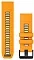 Силиконовый ремешок для Garmin Fenix 8 51mm Quickfit 26 mm (Spark orange/Graphite) (010-13393-01)
