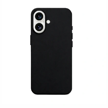 Накладка из эко-кожи Kzdoo Mag Noble Collection совместимая с iPhone 16 черная