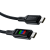 Кабель AceFast Led Type-C/Type-C C7-03 нейлон 100W 1.2м черный