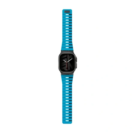 Ремешок Skinarma совместимый с Apple Watch (44/45/46/49 mm) голубой/черный